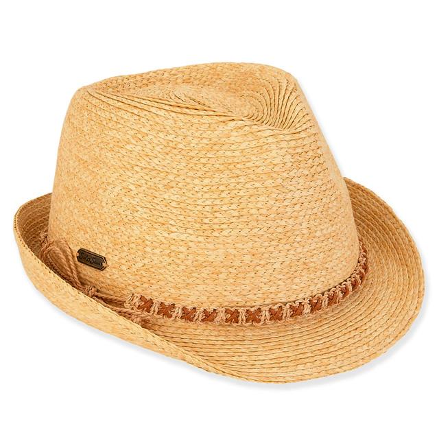 sun n sand Isabel | Women's Paper Braid Fedora Hat | HH3023