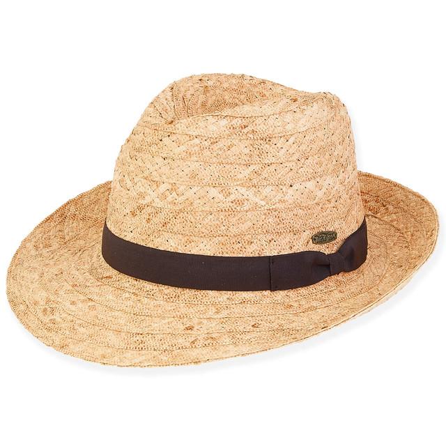 sun n sand Joinville | Men's Raffia Fedora Hat | HTT1159