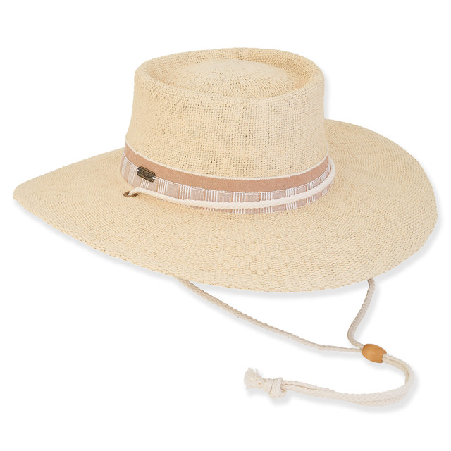 sun n sand Josephine | Women's Paper Straw Gambler Hat | HH3039