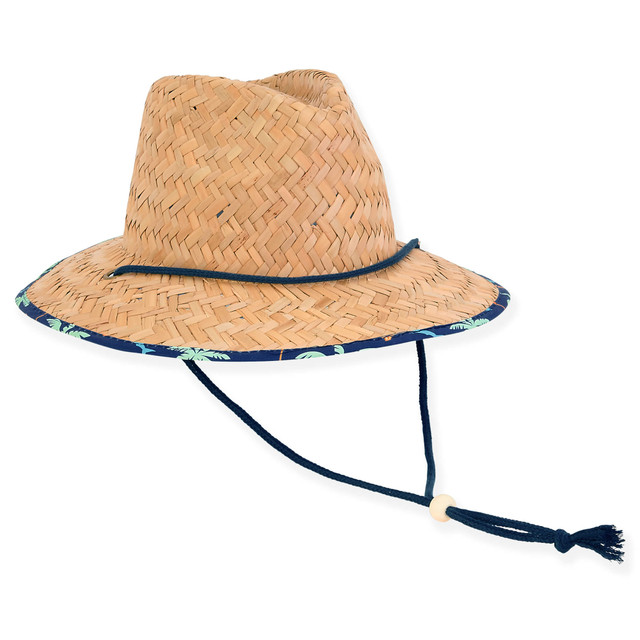 sun n sand Kaden | Young Boy Rush Straw Safari Hat | HK460