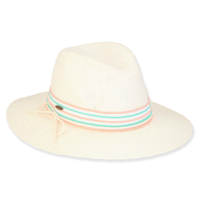 sun n sand Kai | Young Girl Paper Straw Safari Hat | HK483