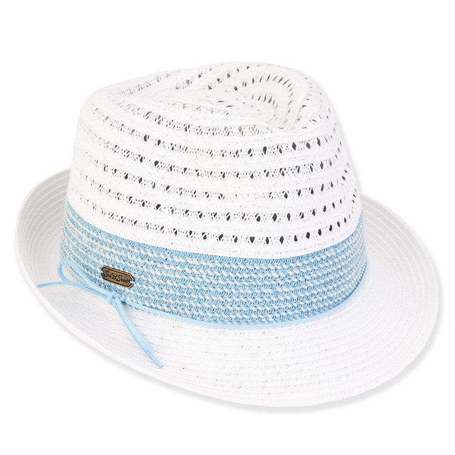 Sun N Sand Kaylee | Women's Paper Straw Fedora Hat | HH3096