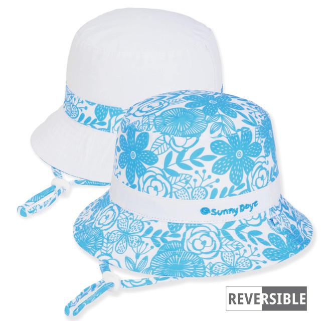 sun n sand Kid's Hats | Young Girl | Floral Poly/Cotton Bucket Brim 2