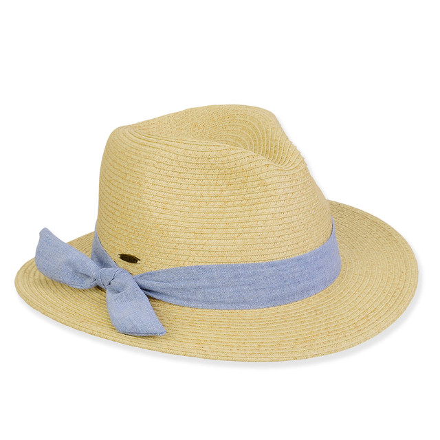 sun n sand Kid's Hats | Young Girl | Neutral Paper Braid Safari Brim 2