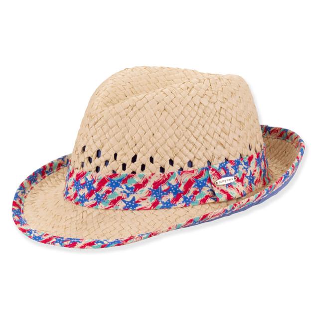 sun n sand Kids Infant Boy Fedora Hat | Adjustable | UPF 50+ | Sunny Dayz | HK570