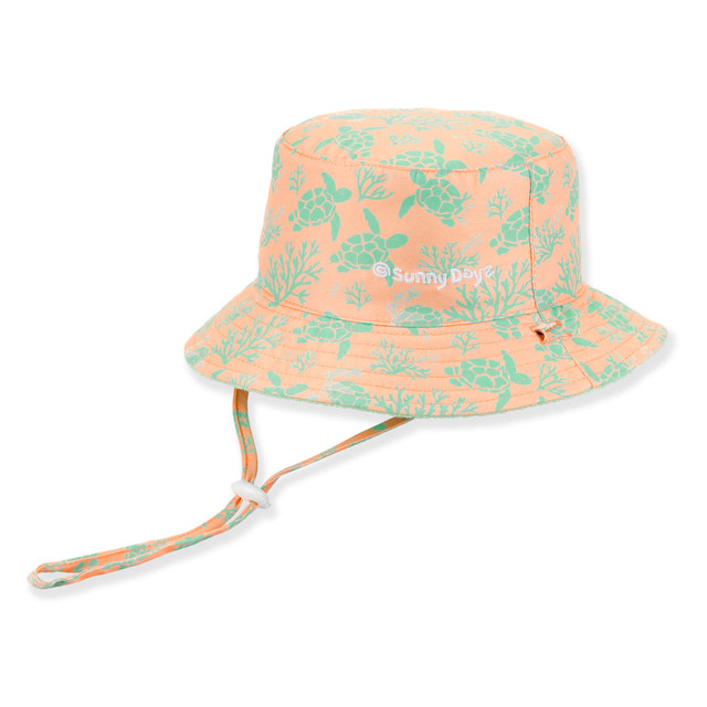 sun n sand Kids Infant Girls Bucket Hat | Reversible | UPF 50+ | Sunny Dayz | HK551