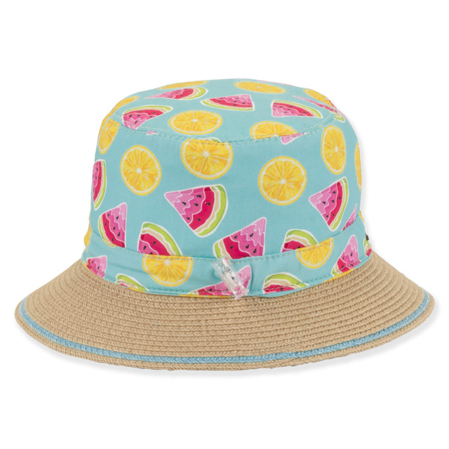 Sun N Sand Kids Infant Girls Bucket Hat | UPF 50+ | Sunny Dayz | HK550