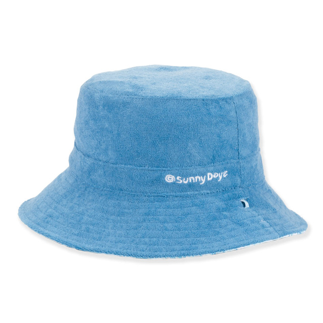Sun N Sand Kids Young Boy Bucket Hat | Reversible | UPF 50+ | Sunny Dayz | HK574