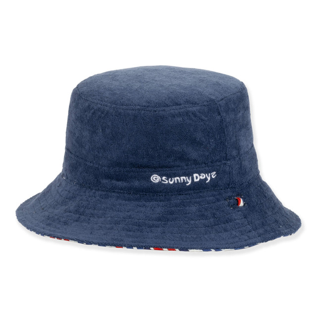 Sun N Sand Kids Young Boy Bucket Hat | Reversible | UPF 50+ | Sunny Dayz | HK573