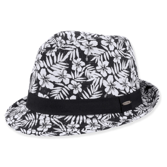 sun n sand Kids Young Boy Fedora Hat | Adjustable | UPF 50+ | Sunny Dayz | HK575