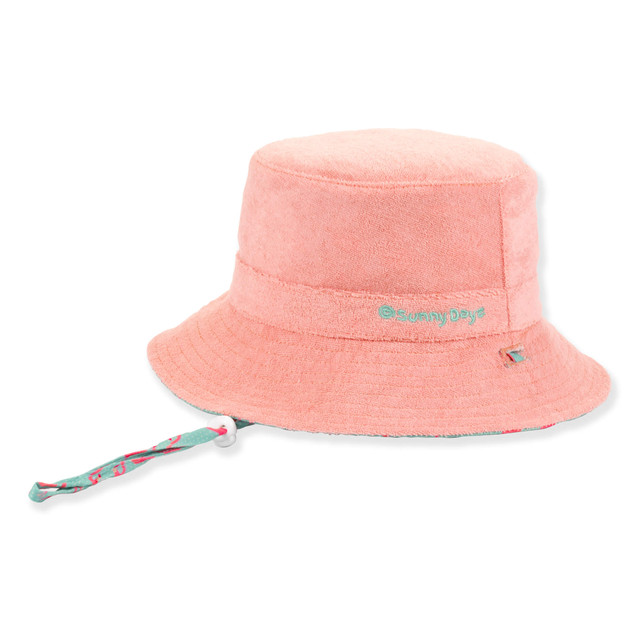 Sun N Sand Kids Young Girls Bucket Hat | Reversible | UPF 50+ | Sunny Dayz | HK557