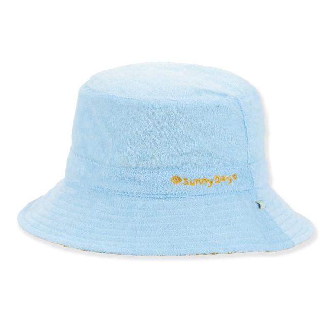 Sun N Sand Kids Young Girls Bucket Hat | Reversible | UPF 50+ | Sunny Dayz | HK555