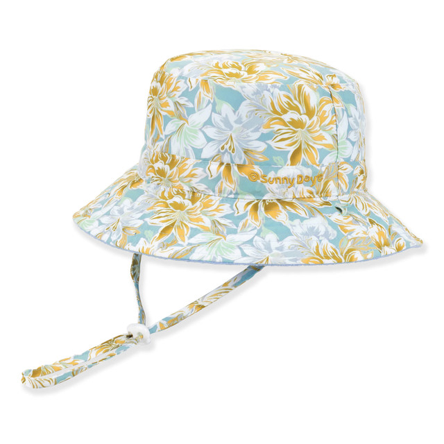 sun n sand Kids Young Girls Bucket Hat | Reversible | UPF 50+ | Sunny Dayz | HK555