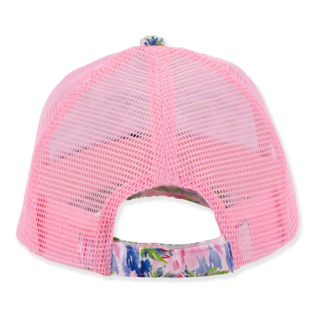 Sun N Sand Kids Young Girls Trucker Ball Cap | Adjustable Hook And Loop | UPF 50+ | Sunny Dayz | HK562