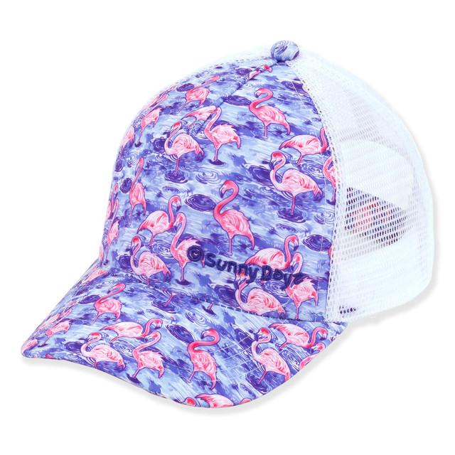 sun n sand Kids Young Girls Trucker Ball Cap | Adjustable Hook and Loop | UPF 50+ | Sunny Dayz | HK560