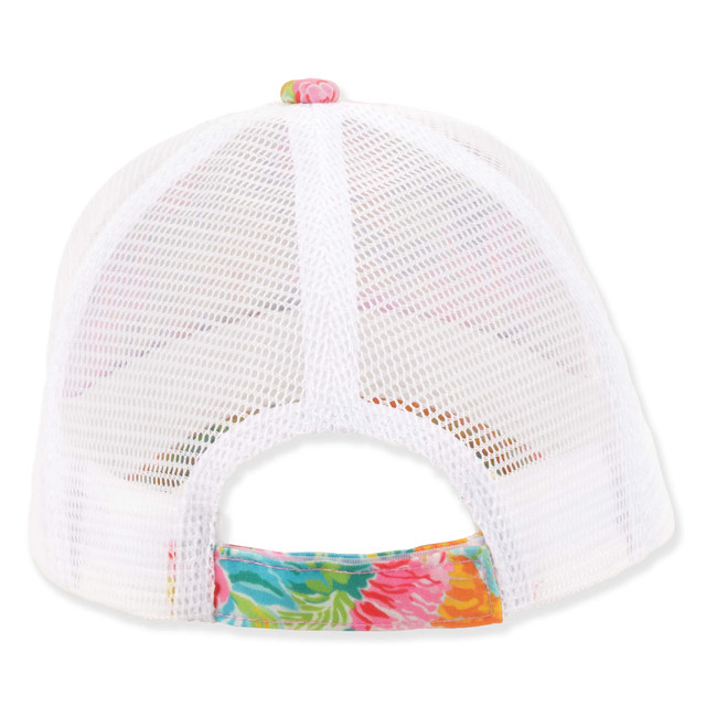 Sun N Sand Kids Young Girls Trucker Ball Cap | Adjustable Hook And Loop | UPF 50+ | Sunny Dayz | HK559