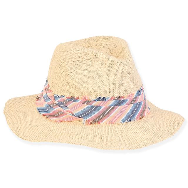 sun n sand Kinsley | Young Girl Paper Straw Fedora Hat | HK463