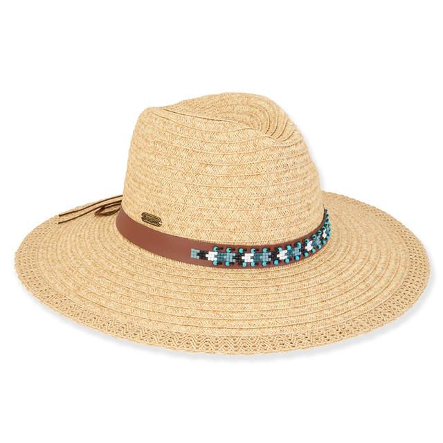 Sun N Sand Kylie | Women's Paper Braid Safari Hat | HH3079