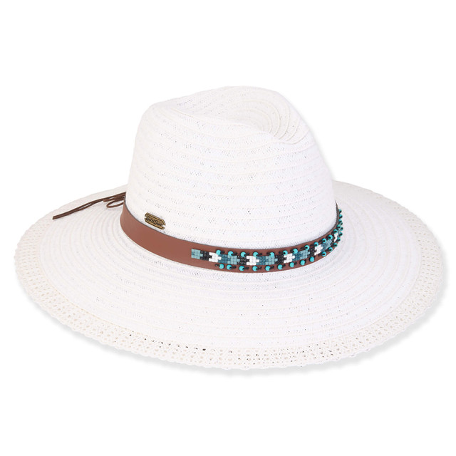 sun n sand Kylie | Women's Paper Braid Safari Hat | HH3079