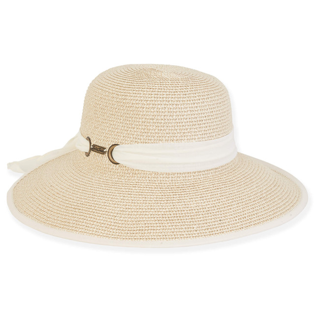 sun n sand Las Grutas | Women's Paper Straw Backless Hat | HH2946