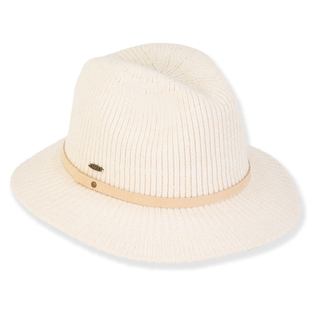 Sun N Sand Leaf | Women's Poly Fabric Safari Faux Suede Trim | AD1607