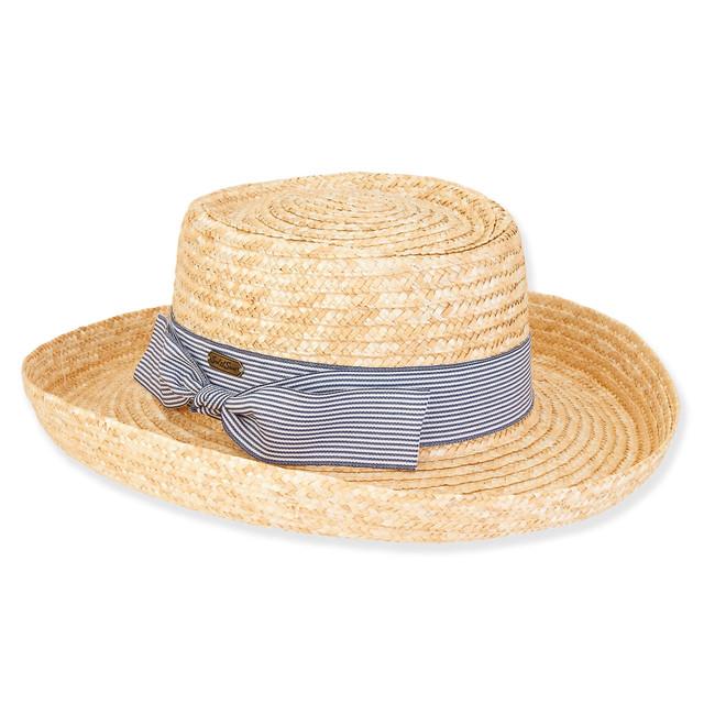 sun n sand Leilani | Women's Wheat Straw Gambler Hat | HH3115