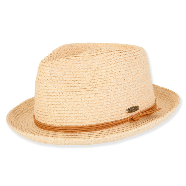 sun n sand Leo | Men's Paper Straw Fedora Hat | HTT1167