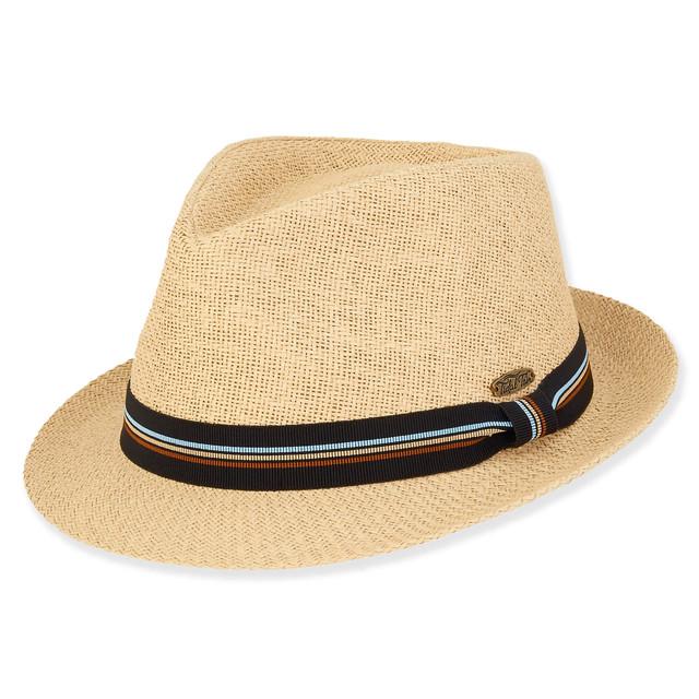sun n sand Luca | Men's Paper Straw Fedora Hat | HTT1171