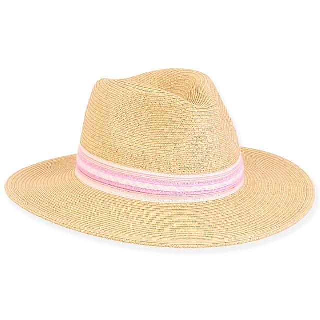 sun n sand Luna | Young Girl Paper Straw Safari Hat | HK438