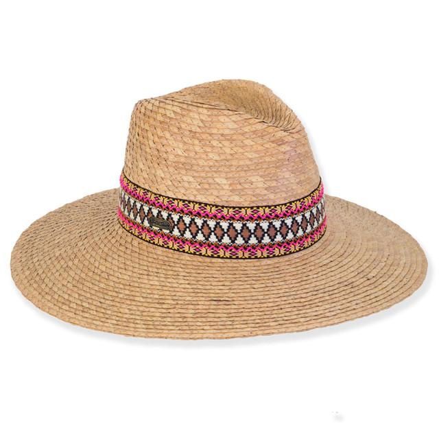 sun n sand Madelyn | Women's Natural Raffia Safari Hat | HH3175