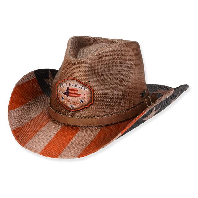 Sun N Sand Men's Hats | Brown Paper Straw Western Brim 3.5
