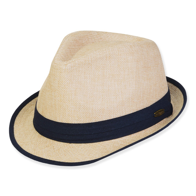 sun n sand Men's Hats | Men's TT Cotton/Linen Fedora & Safari | Tidal Tom | HTT1207 XL