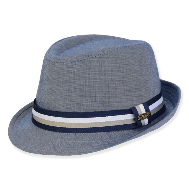 sun n sand Men's Hats | Men's TT Cotton/Linen Fedora & Safari | Tidal Tom | HTT1176 B-ML