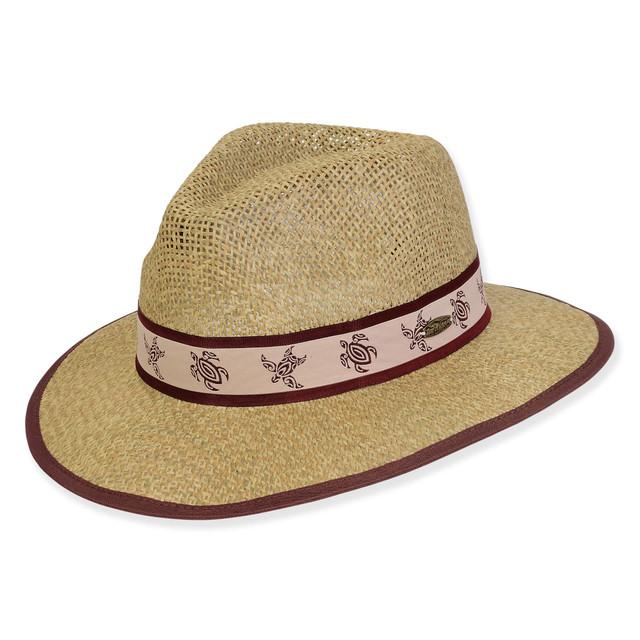sun n sand Men's Hats | Neutral Paper Straw (Faux Seagrass) Safari Brim 2.75
