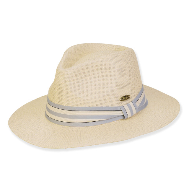 sun n sand Men's Hats | Neutral Paper Straw Safari Brim 2.75