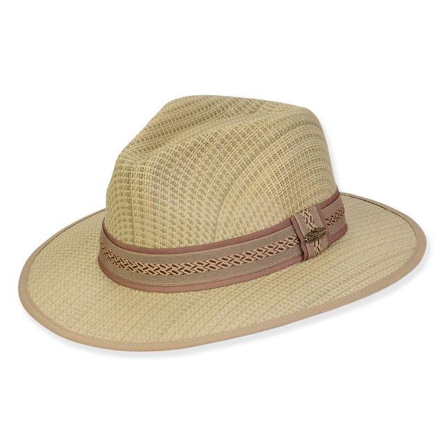 sun n sand Men's Hats | Neutral Paper Straw Safari Brim 3