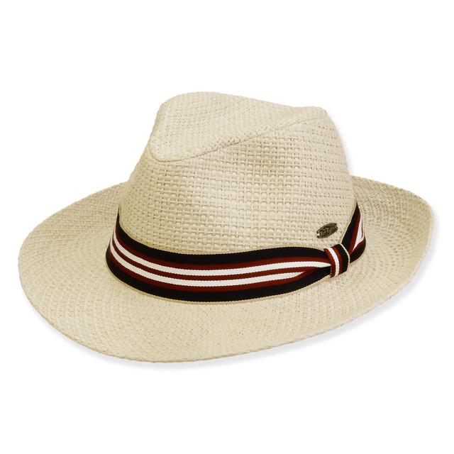 sun n sand Men's Hats | Neutral Paper Straw Safari Brim 3