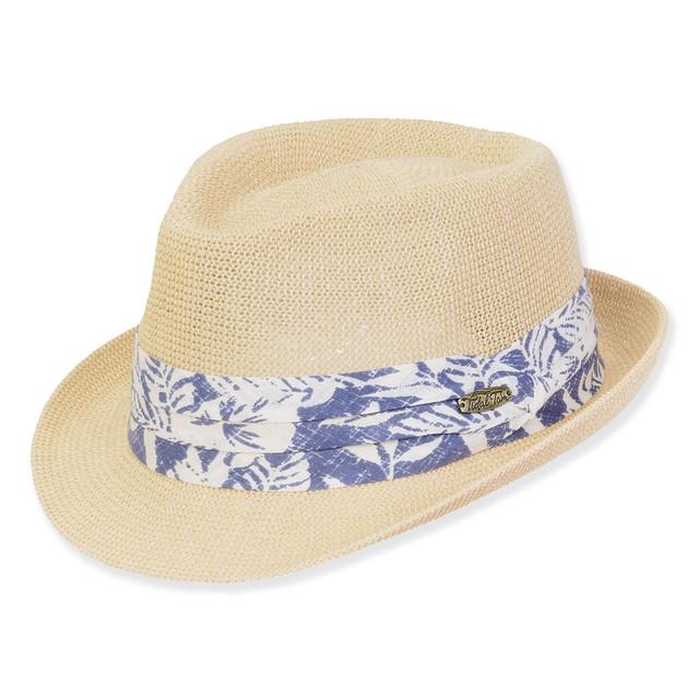 sun n sand Men's Hats | Neutral Polyester Fedora Brim 1.5