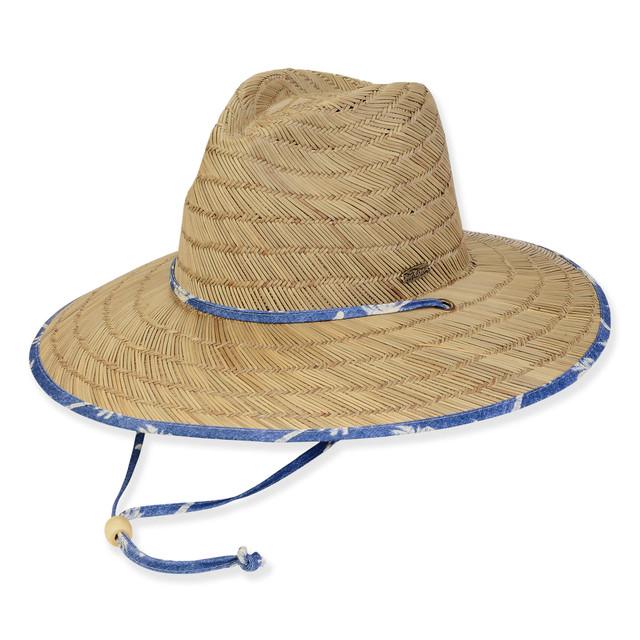 Sun N Sand Men's Hats | Neutral Rush Straw Lifeguard Brim 4