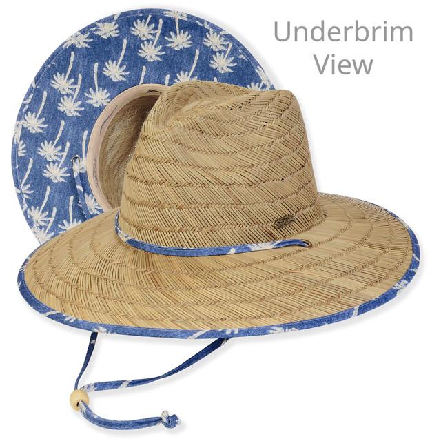 sun n sand Men's Hats | Neutral Rush Straw Lifeguard Brim 4