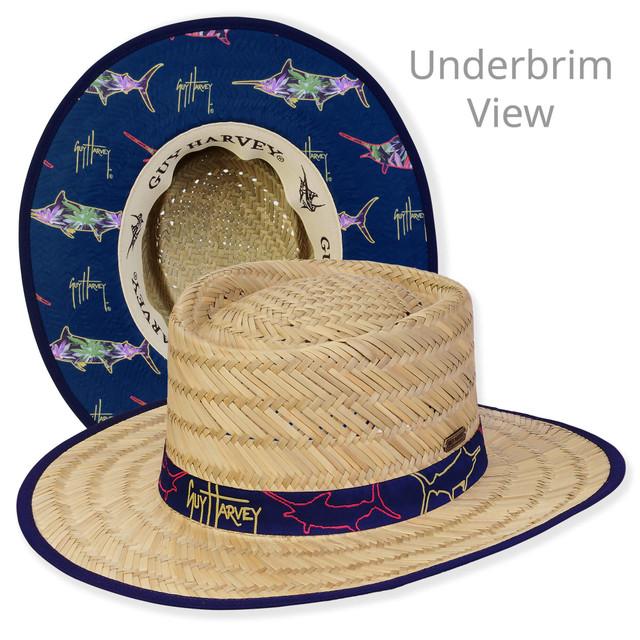 sun n sand Men's Hats | Seagrass Rush Straw Gambler Brim 3