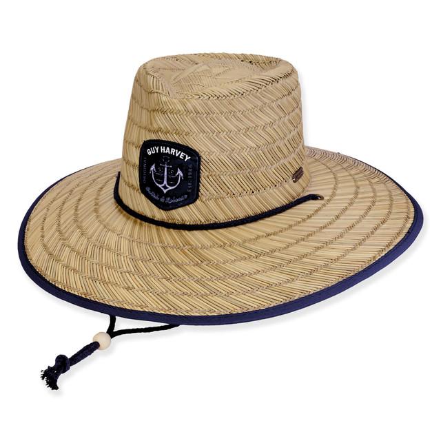 Sun N Sand Men's Hats | Seagrass Rush Straw Safari Brim 4.5