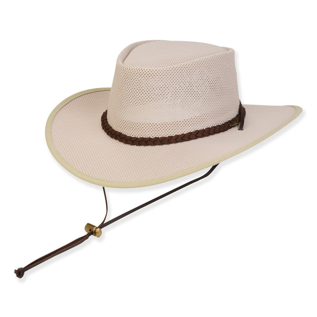 sun n sand Men's Hats | Taupe Polyester Safari Brim 2.5