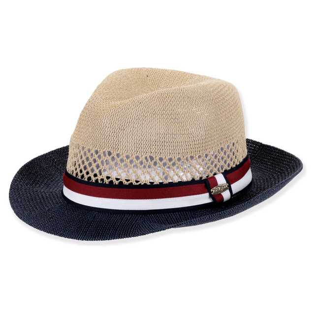 sun n sand Mens Fedora Hat | Adjustable | UPF 50+ | Tidal Tom | HTT1283