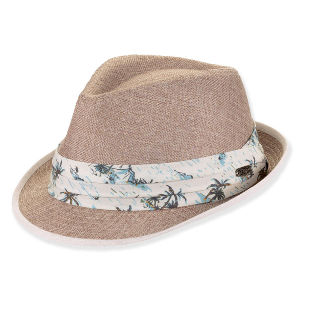 sun n sand Mens Fedora Hat | Adjustable | UPF 50+ | Tidal Tom | HTT1286