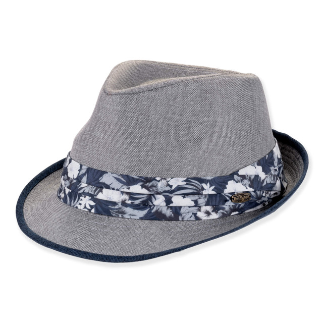 sun n sand Mens Fedora Hat | Adjustable | UPF 50+ | Tidal Tom | HTT1322