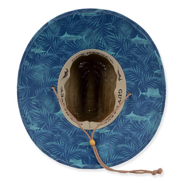 Sun N Sand Mens Lifeguard Hat | One Size - 59cm - Elastic Inside Band | UPF 50+ | Guy Harvey | HG949