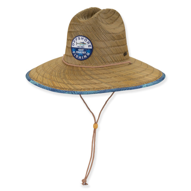 sun n sand Mens Lifeguard Hat | One Size - 59cm - Elastic Inside Band | UPF 50+ | Guy Harvey | HG949
