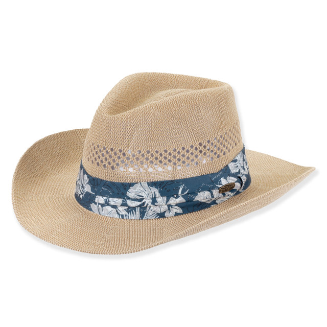sun n sand Mens Western Hat | One Size - 59cm - Adjustable | UPF 50+ | Tidal Tom | HTT1285
