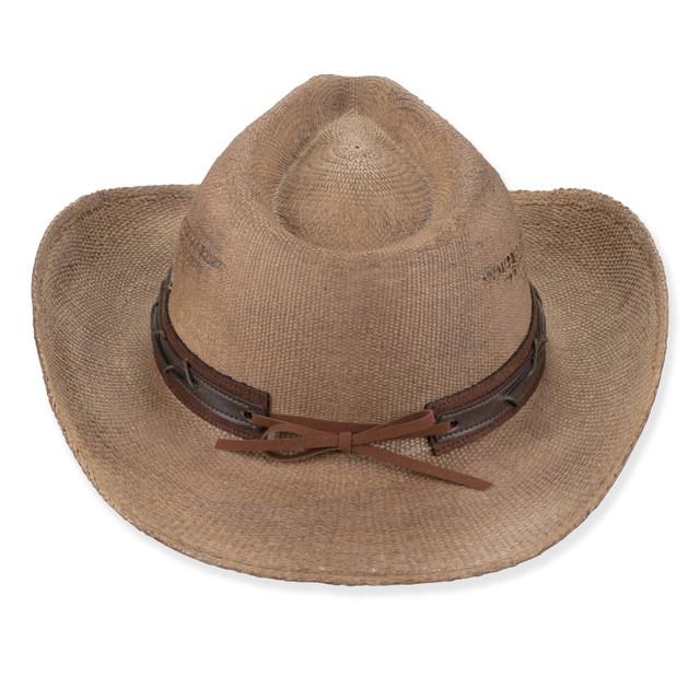 Sun N Sand Mens Western Hat | One Size - 59cm - Elastic Inside Band | UPF 50+ | Tidal Tom | HTT1299